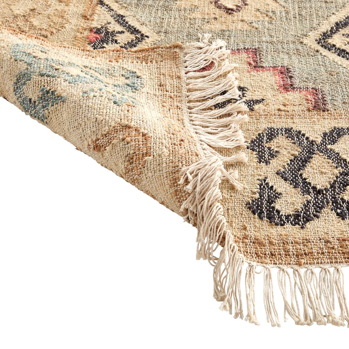 Kaliny Jute and Cotton Distressed Kilim Rug – image 4