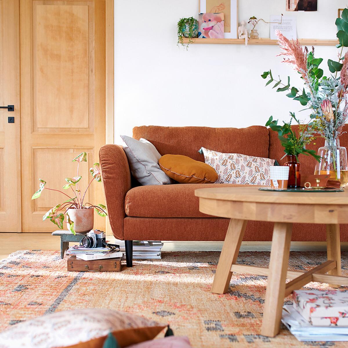 Navaja Aged Effect Kilim Jute Cotton Rug – image 9