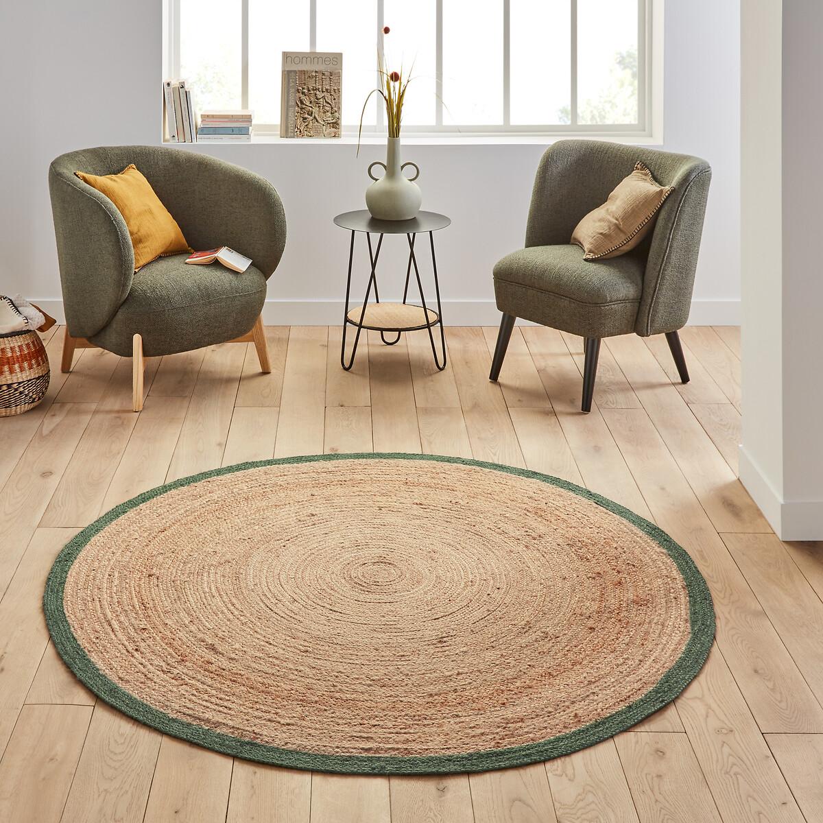 Aftas Border Round Jute Rug – image 2
