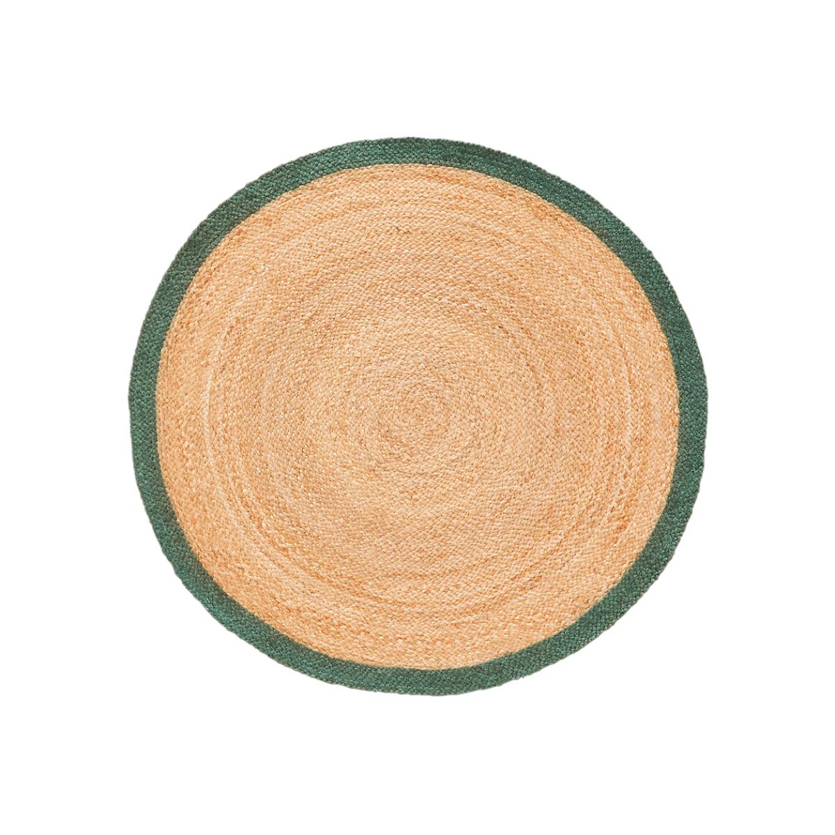 Aftas Border Round Jute Rug – image 1