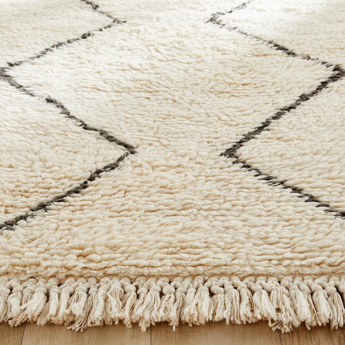 Nyborg Berber-Style Fringed Wool Rug – image 2