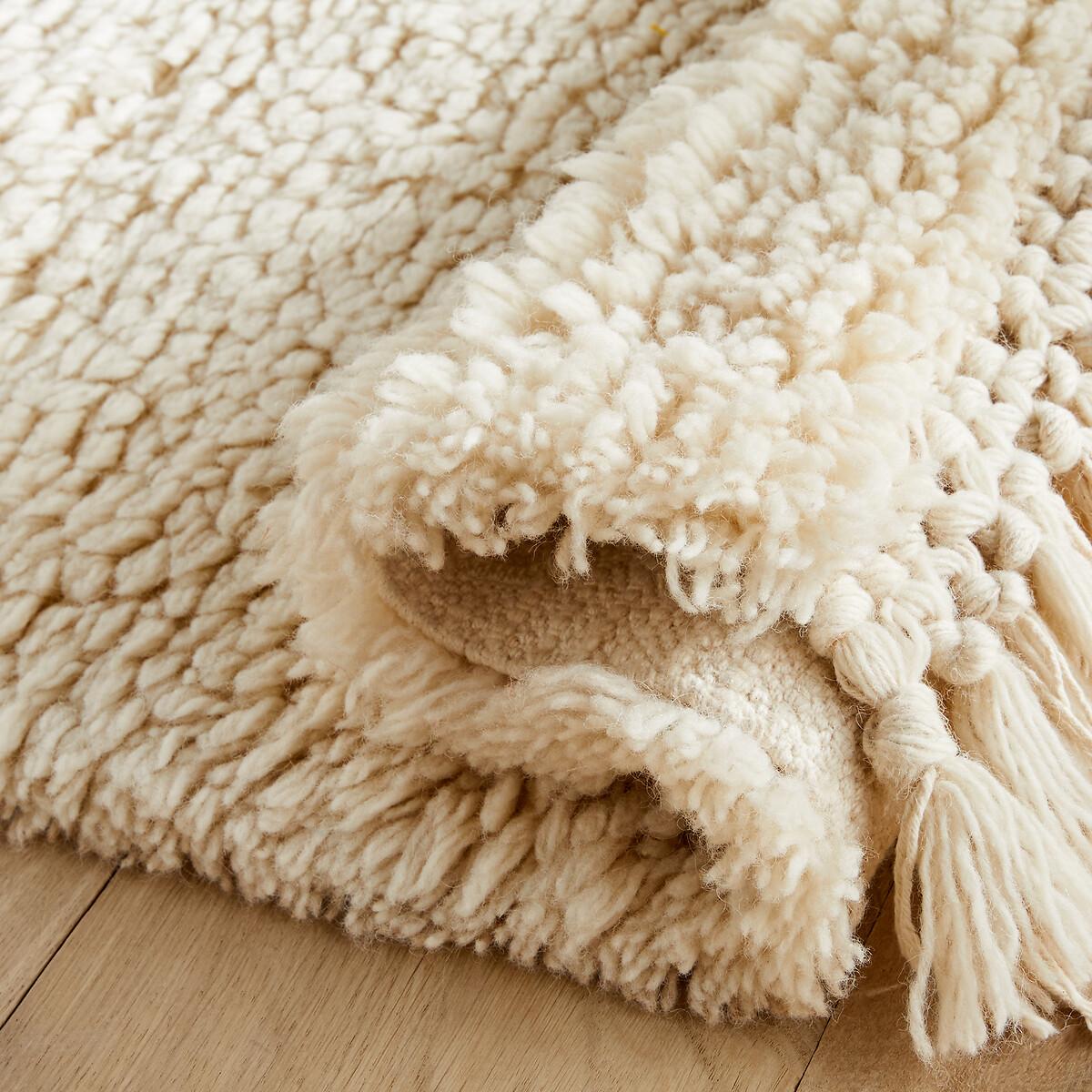 Nyborg Berber-Style Fringed Wool Rug – image 4