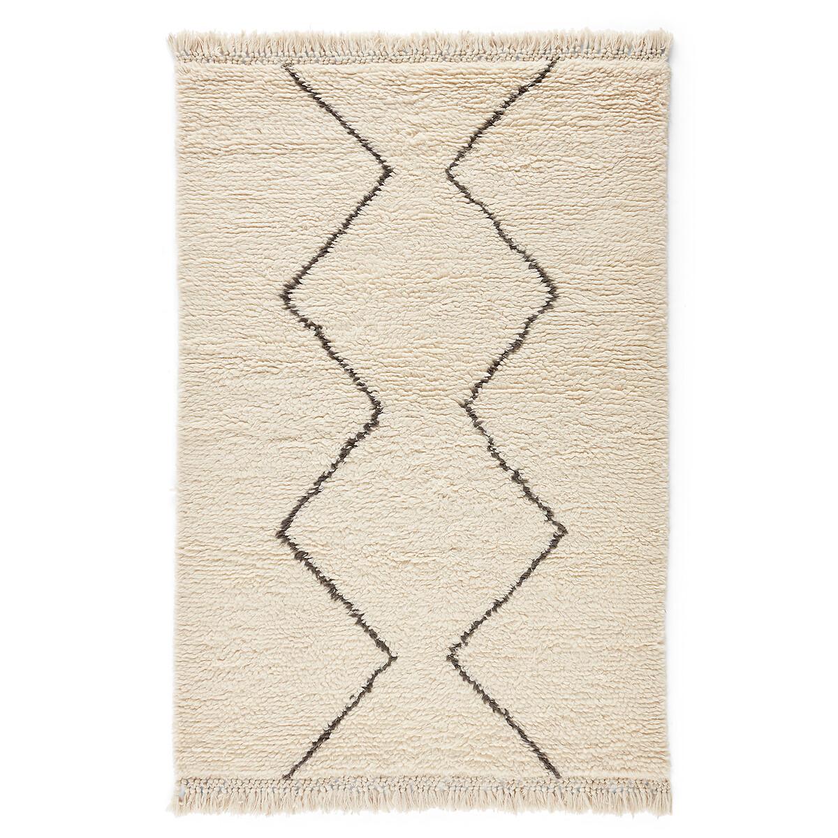 Nyborg Berber-Style Fringed Wool Rug – image 6