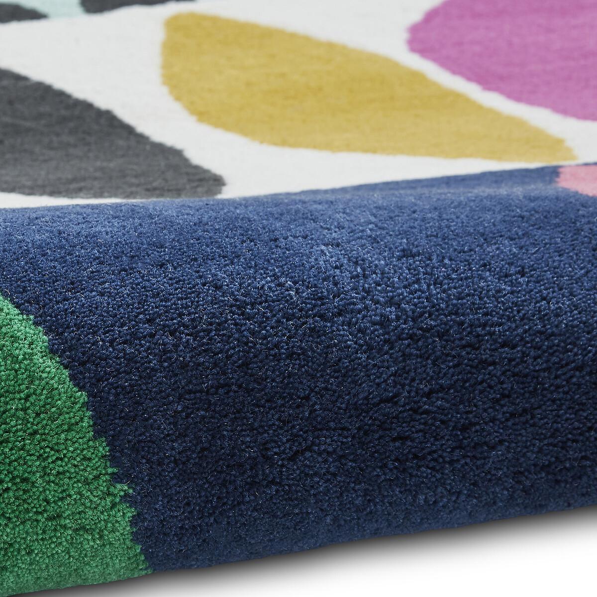 Inaluxe Neon Multi Coloured Geometric Patterned Rug in 100% Wool – image 8