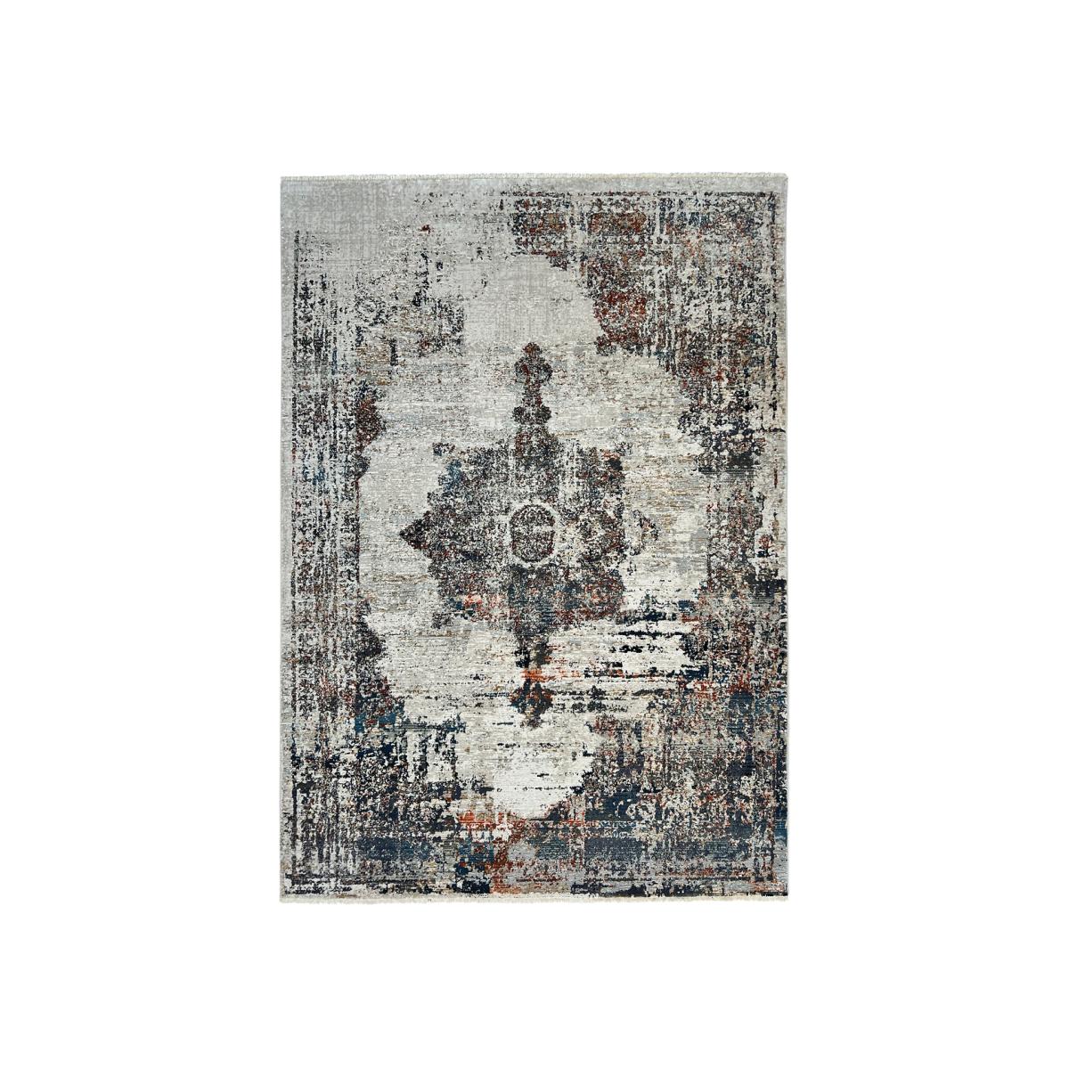 Faded Distressed Antique Traditional Rug – image 1