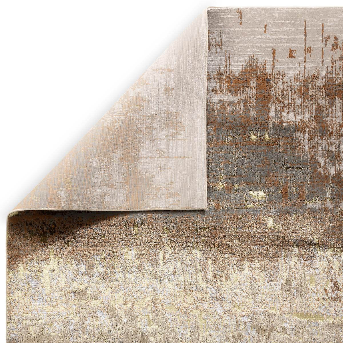 Ombre Distressed Metallic Runner Rug – image 4