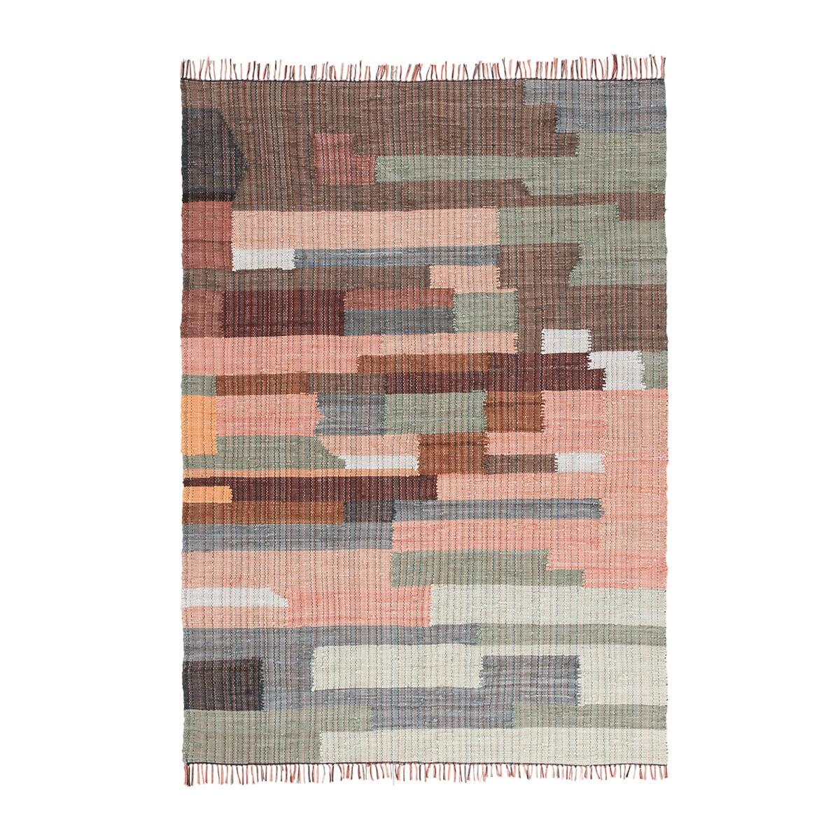 Kanta Multicoloured Flat Woven 100% Recycled Cotton Rug – image 2