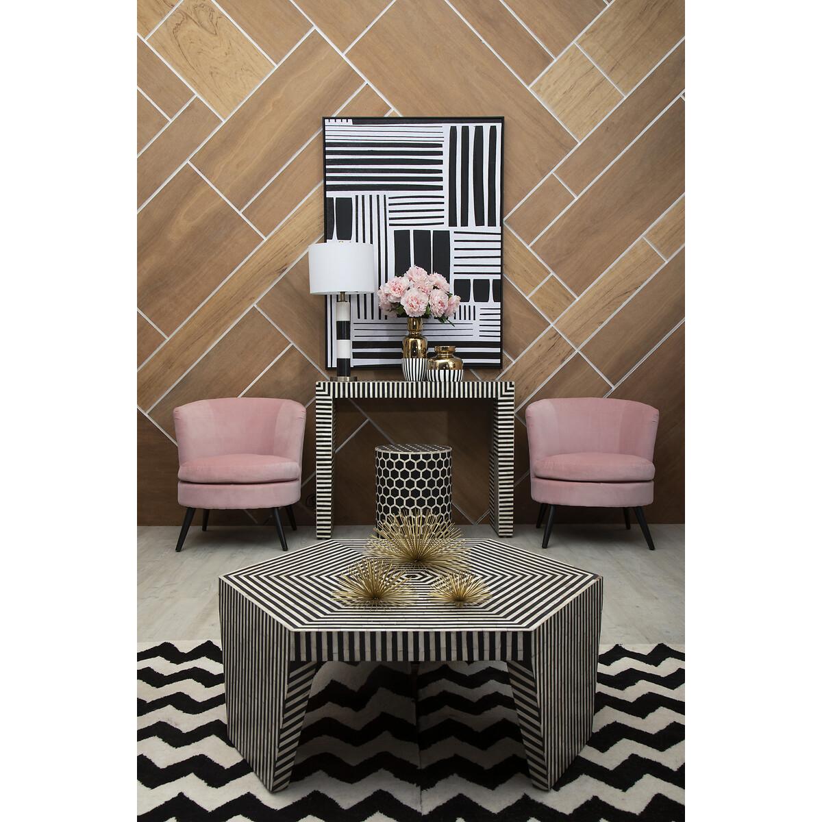 Monochrome Zig Zag Stripe Wool Mix Rug – image 7