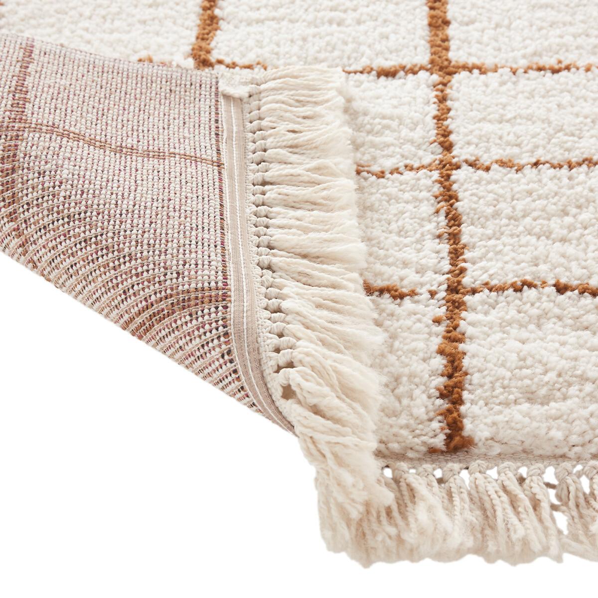 Ocana Fringed Checked Rug – image 7