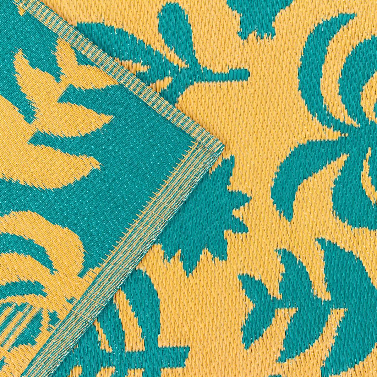 Bright Tropical Woven 100% Recycled Indoor/Outdoor Rug – image 4