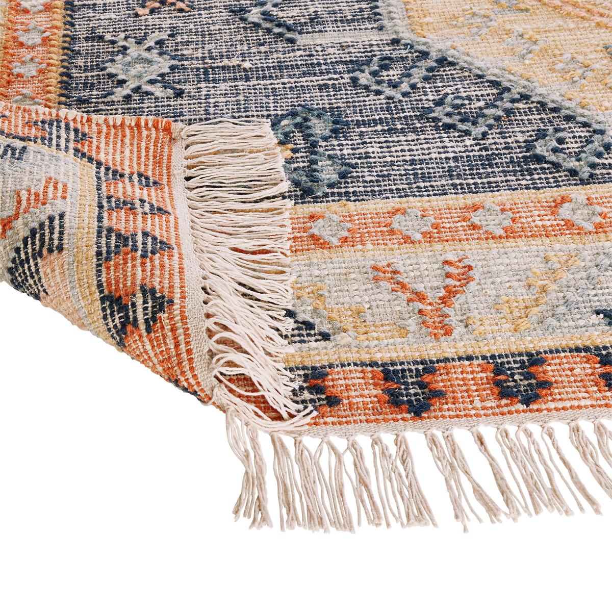 Uzzo Aged Effect Kilim Wool Mix Rug – image 4