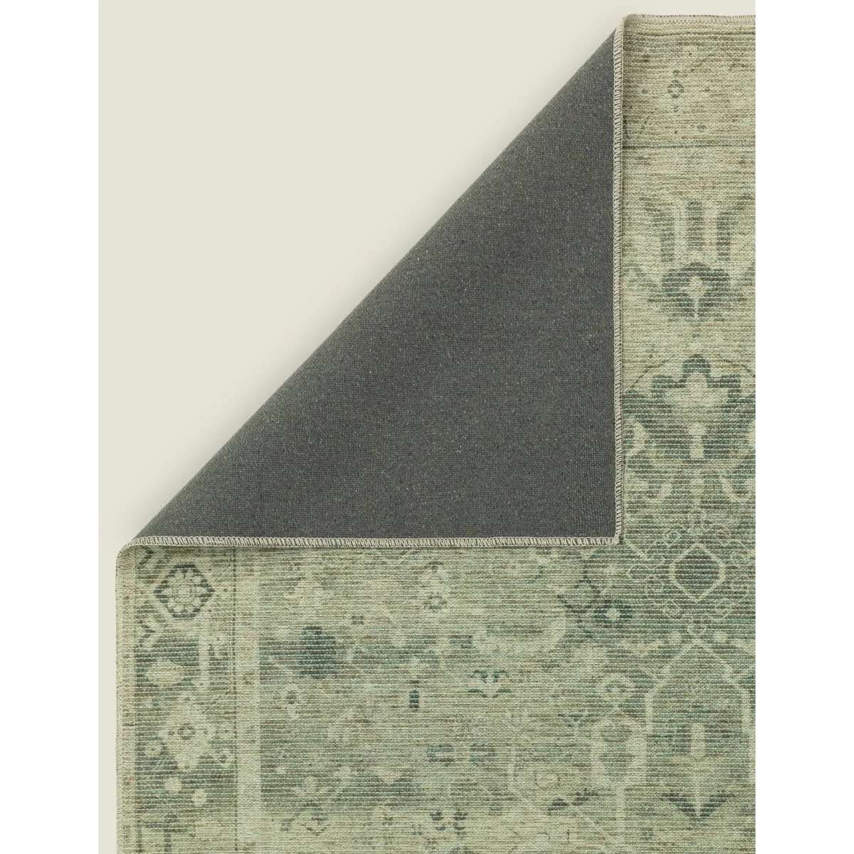 Asiatic Kaya Vida Vintage Style Flatweave Rug - MED - Green, Green – image 5