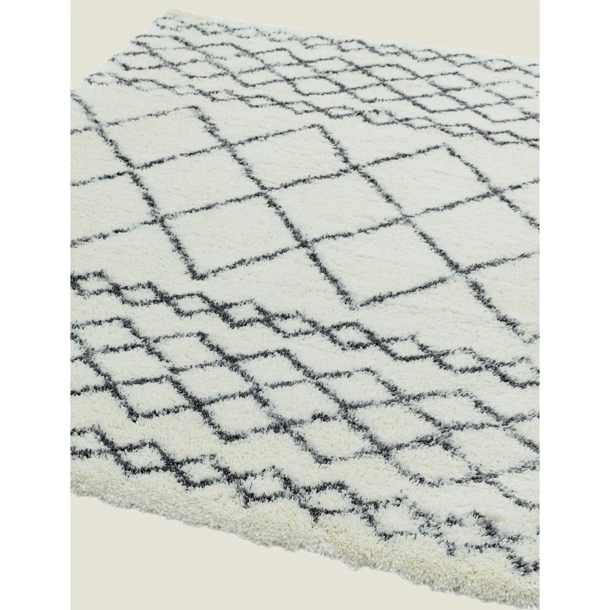 Asiatic Alto Moroccan Shaggy Rug - MED - Ivory, Ivory – image 3
