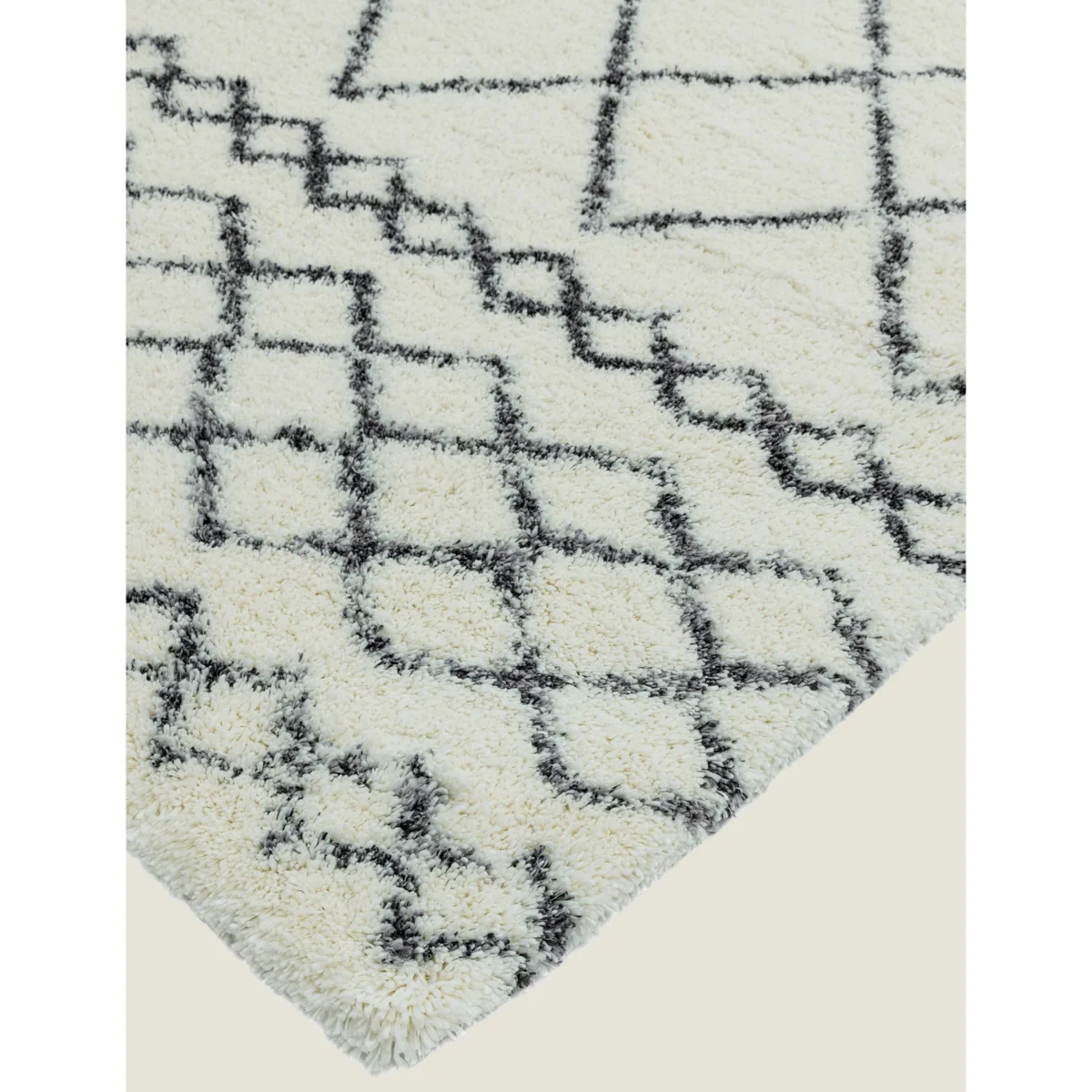 Asiatic Alto Moroccan Shaggy Rug - MED - Ivory, Ivory – image 4