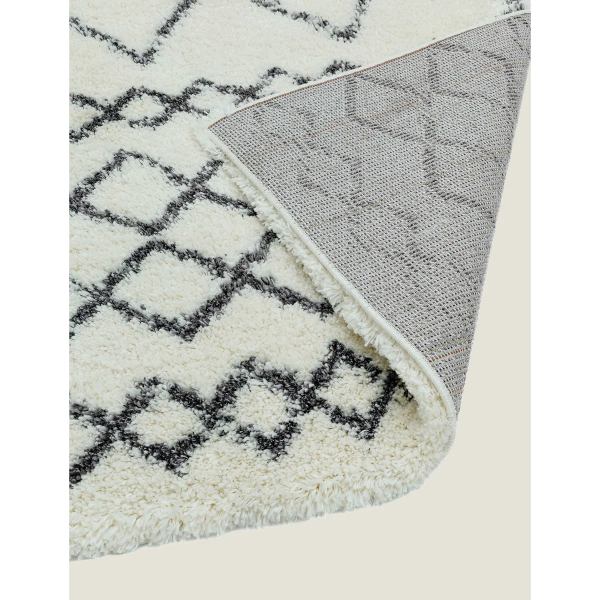 Asiatic Alto Moroccan Shaggy Rug - MED - Ivory, Ivory – image 5