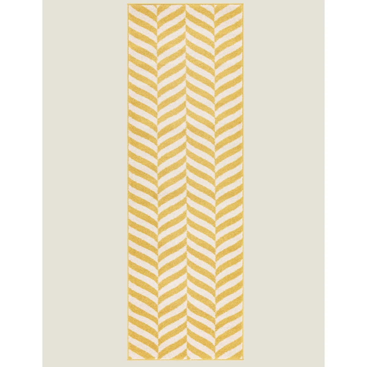 Asiatic Muse Chevron Flatweave Rug - Small - Yellow, Yellow – image 3