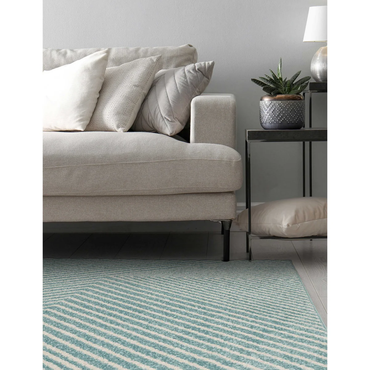 Asiatic Muse Cross Flatweave Rug - Small - Blue, Blue – image 2