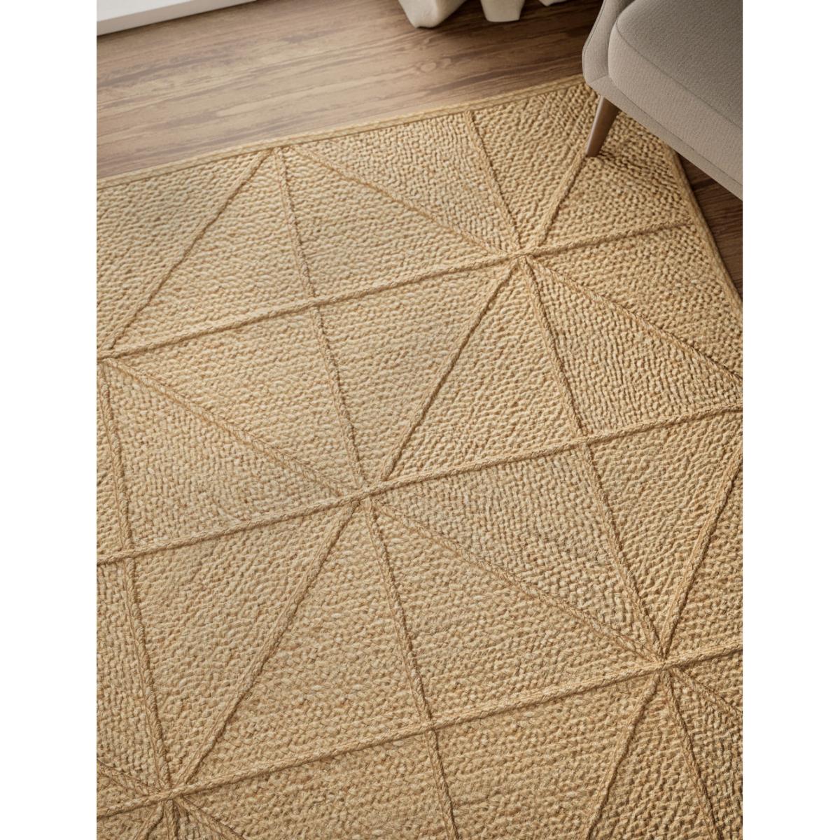 M&S Jute Geometric Rug - MED - Brown Mix, Brown Mix – image 3