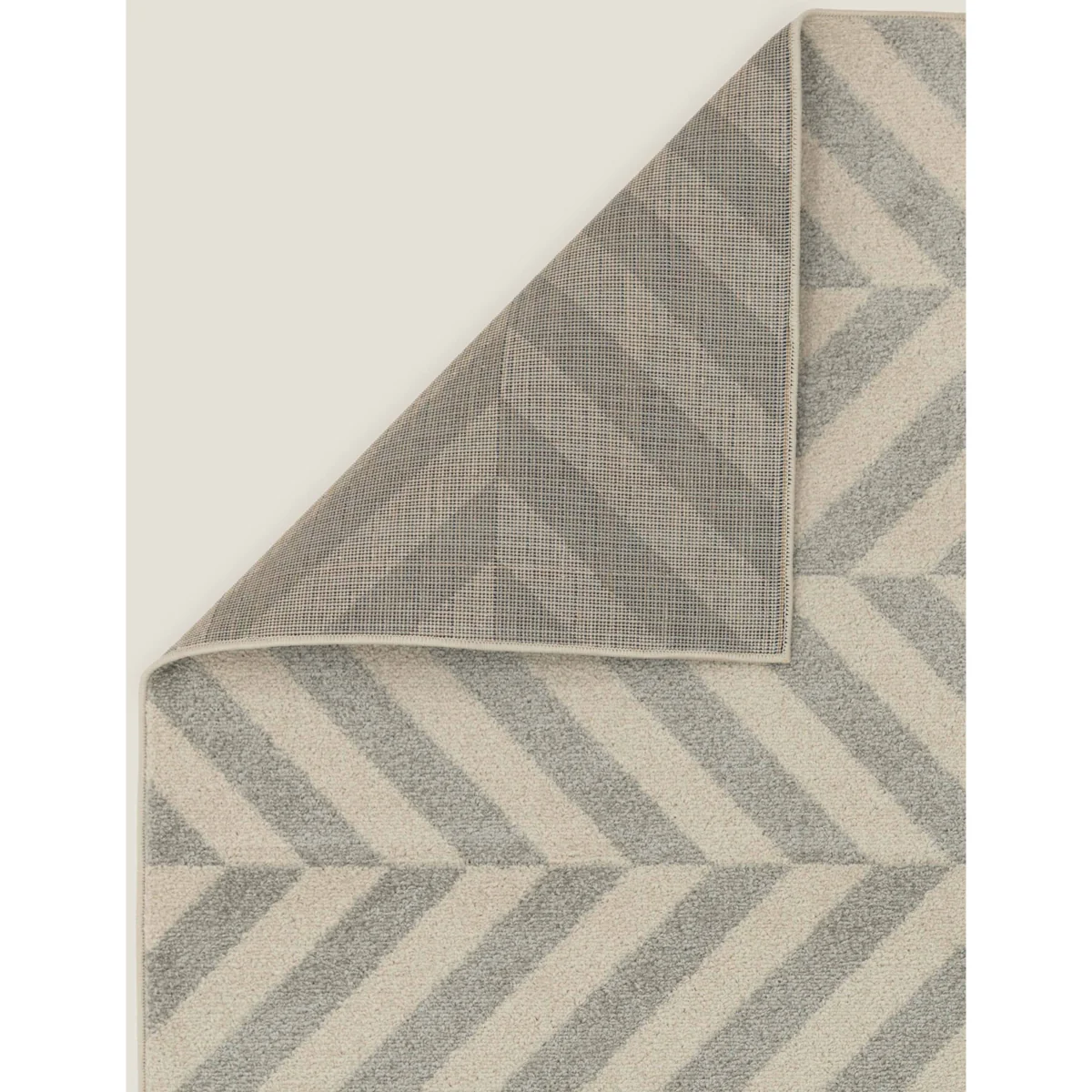 Asiatic Muse Chevron Grey Flatweave Rug - MED, Grey – image 5