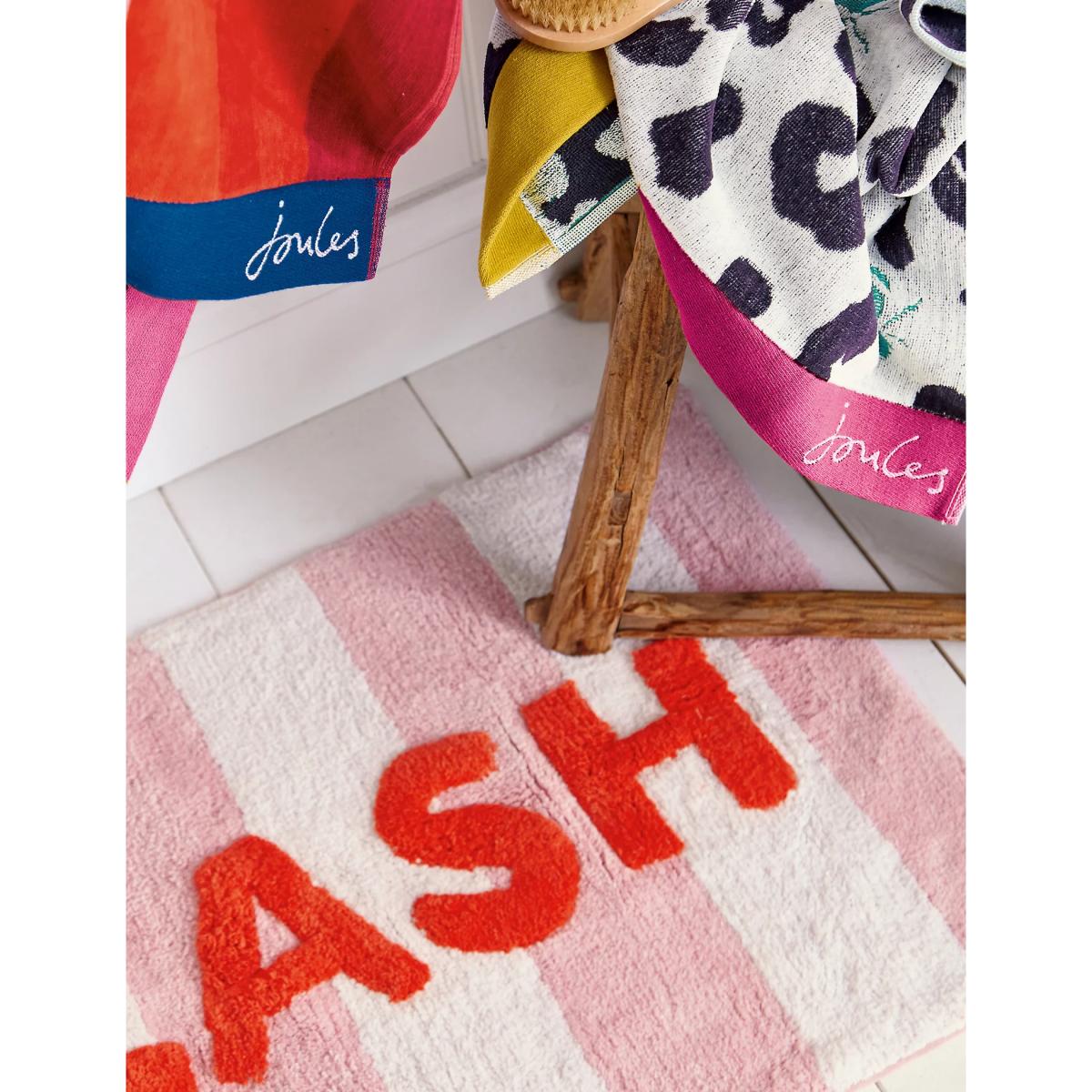 Joules Pure Cotton Splash Bath Mat - Pink, Pink – image 2