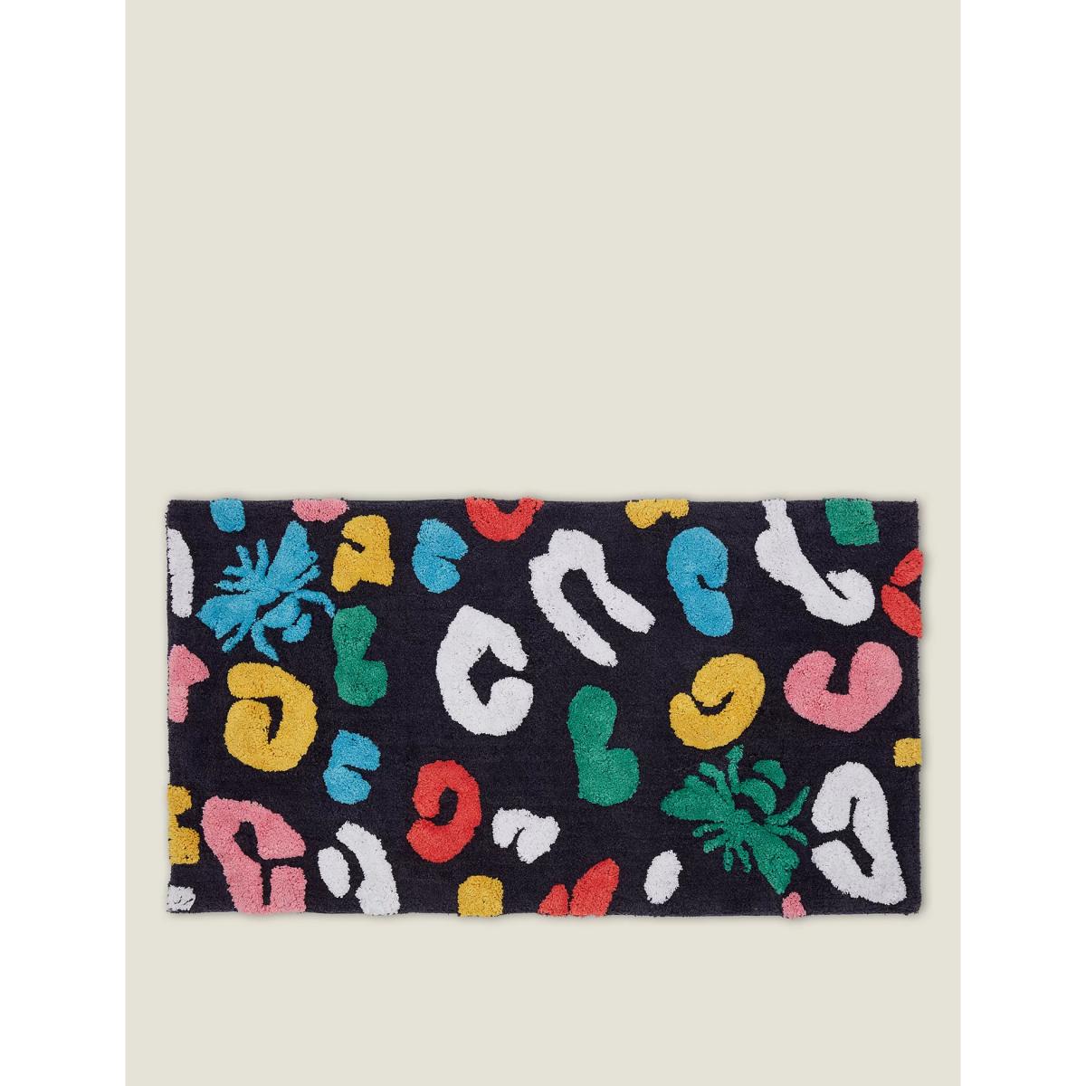 Joules Pure Cotton Leopard Bee Bath Mat - Multi, Multi – image 2