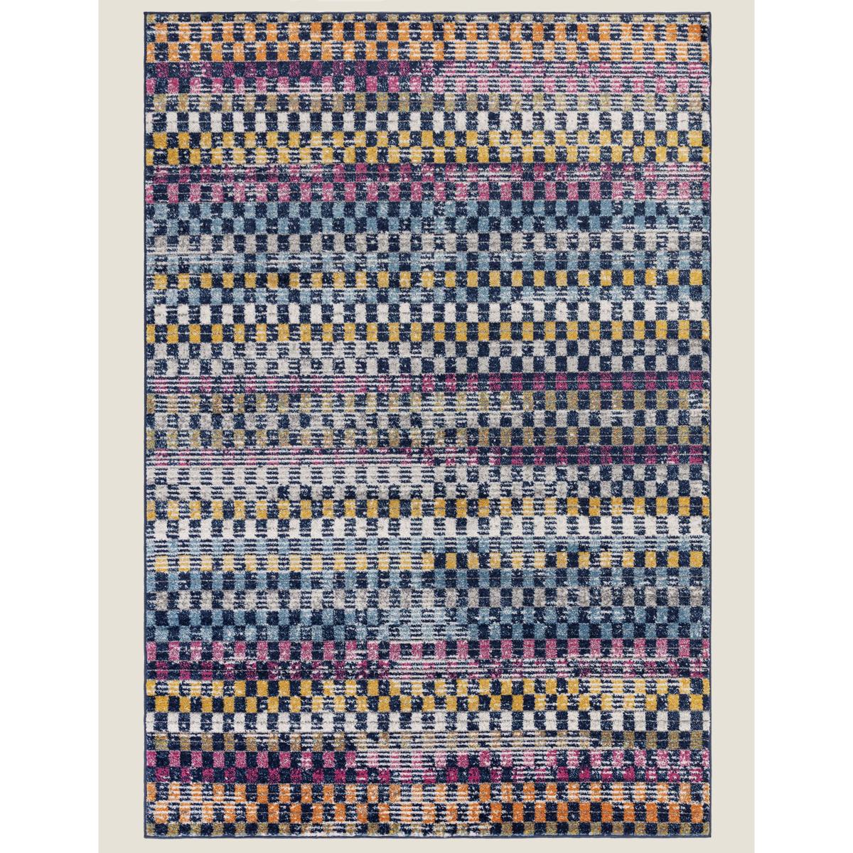 Asiatic Muse Check Bright Woven Rug Multi – image 2