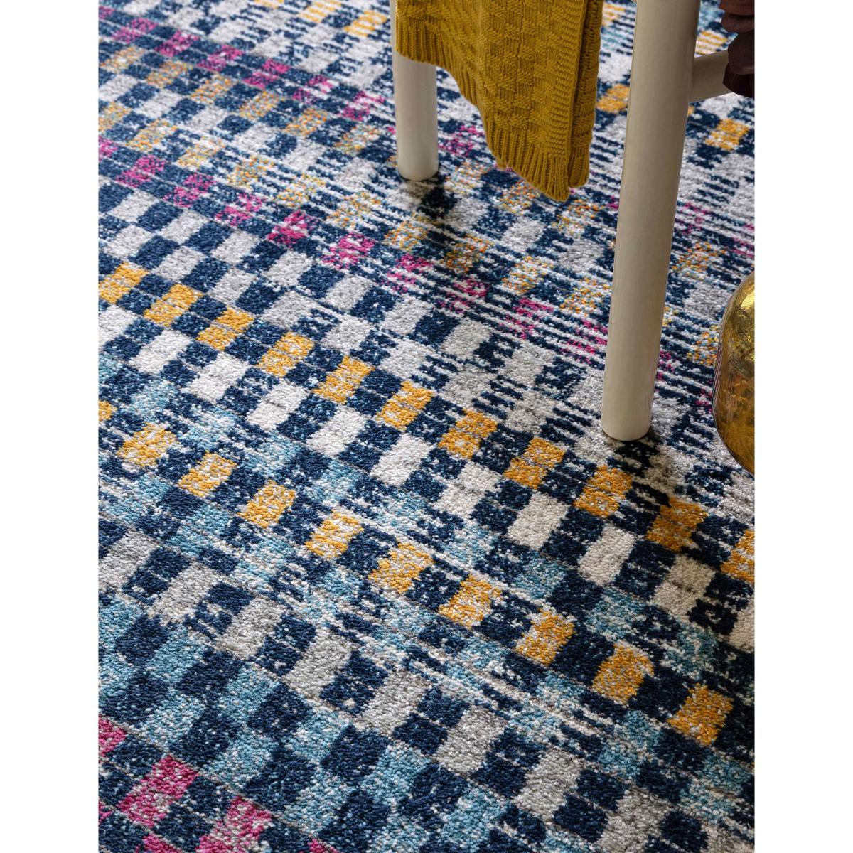 Asiatic Muse Check Bright Woven Rug Multi – image 4