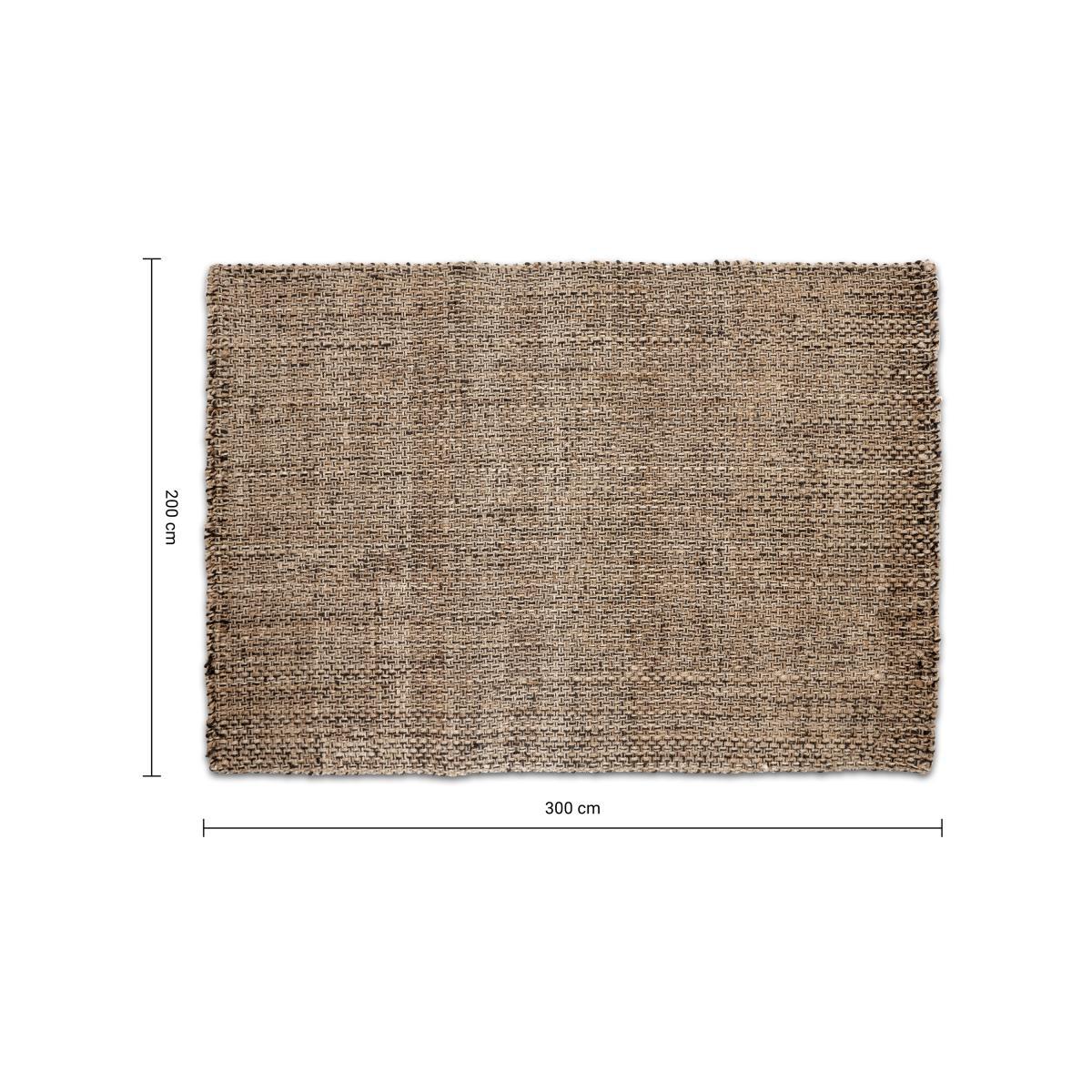 Riya Woven Jute Rug, Extra Large 200 x 300cm, Natural – image 7