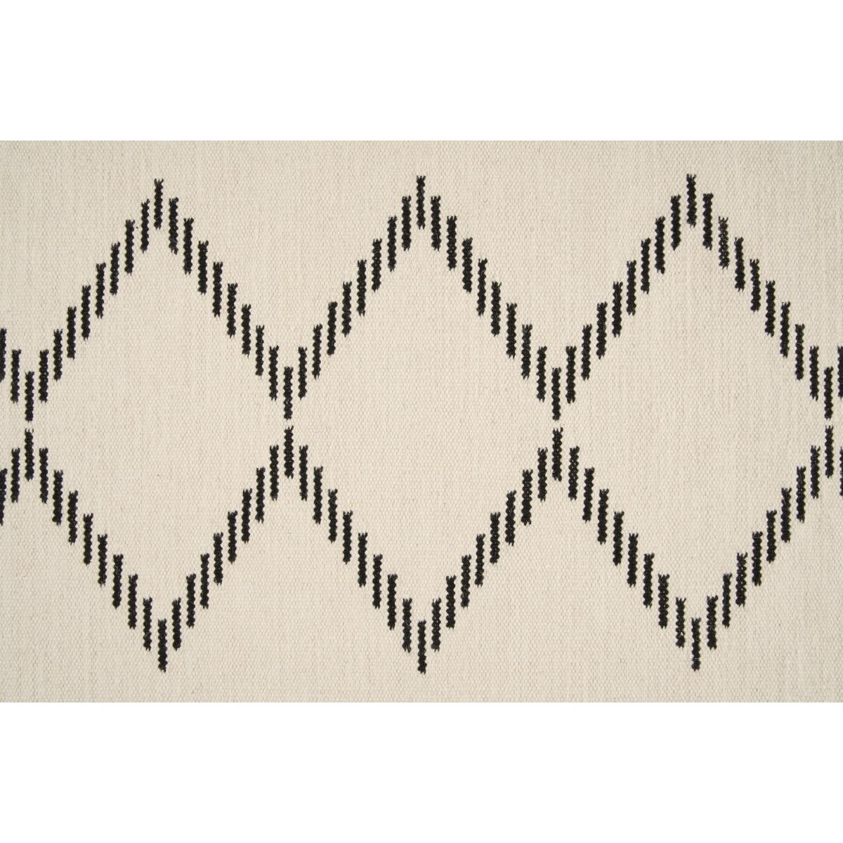 Tam Wool Blend Flatweave Rug, Large 160 x 230 cm, Black & Off-White – image 6