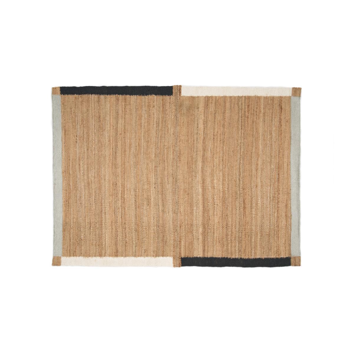 Zambo Rug, Large 160 x 230 cm, Natural & Black Jute – image 2