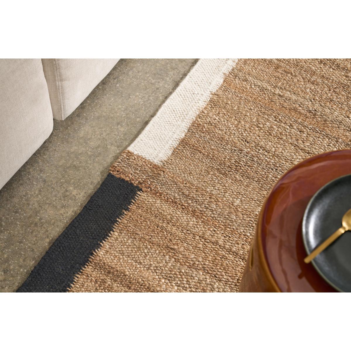 Zambo Rug, Large 160 x 230 cm, Natural & Black Jute – image 4