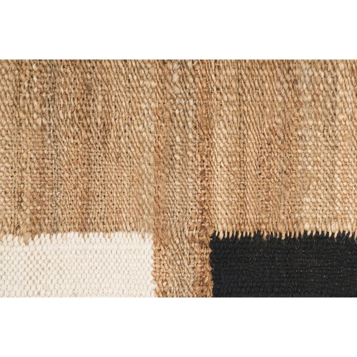 Zambo Rug, Large 160 x 230 cm, Natural & Black Jute – image 6