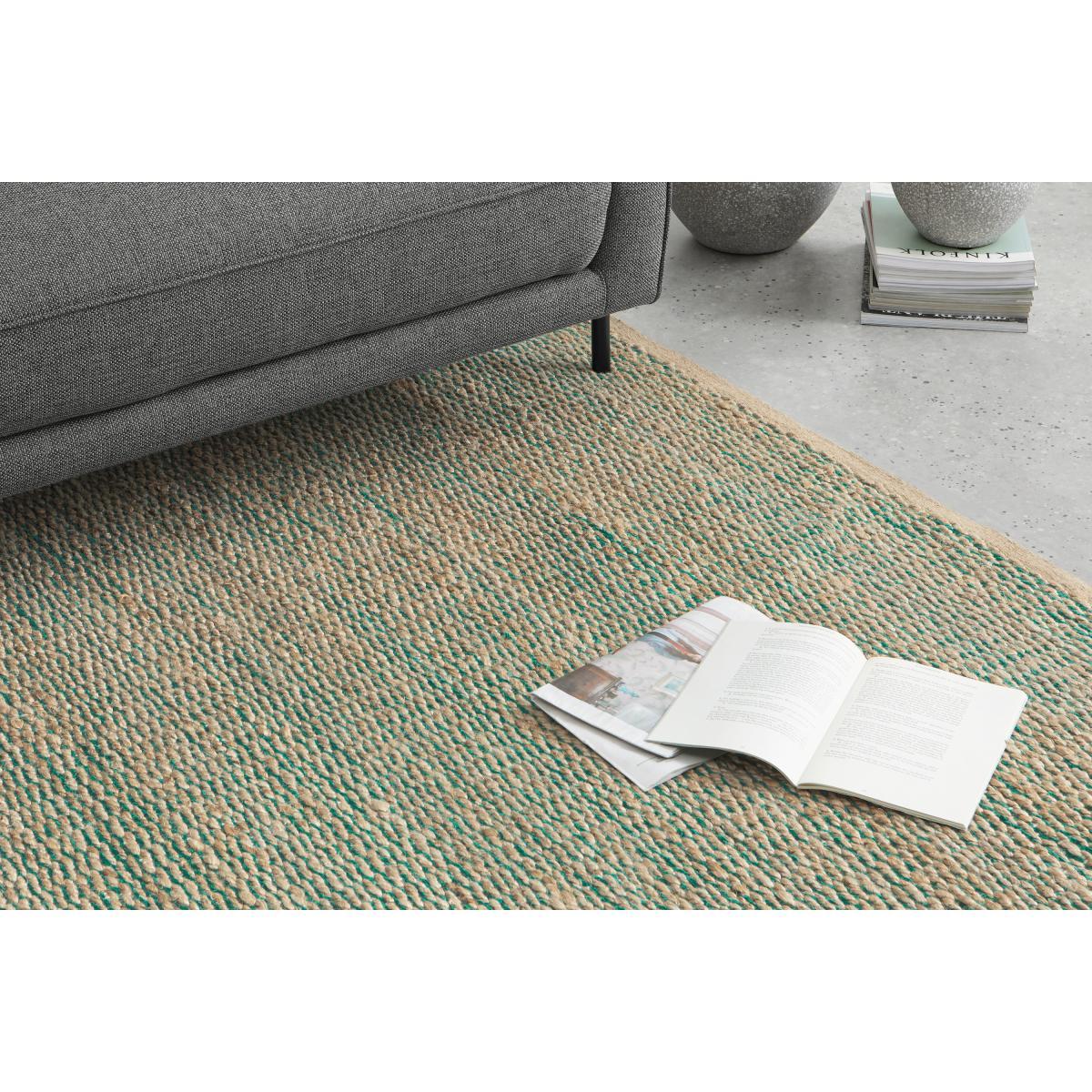 Enas Jute Rug, Large 160 x 230cm, Lake Green – image 4
