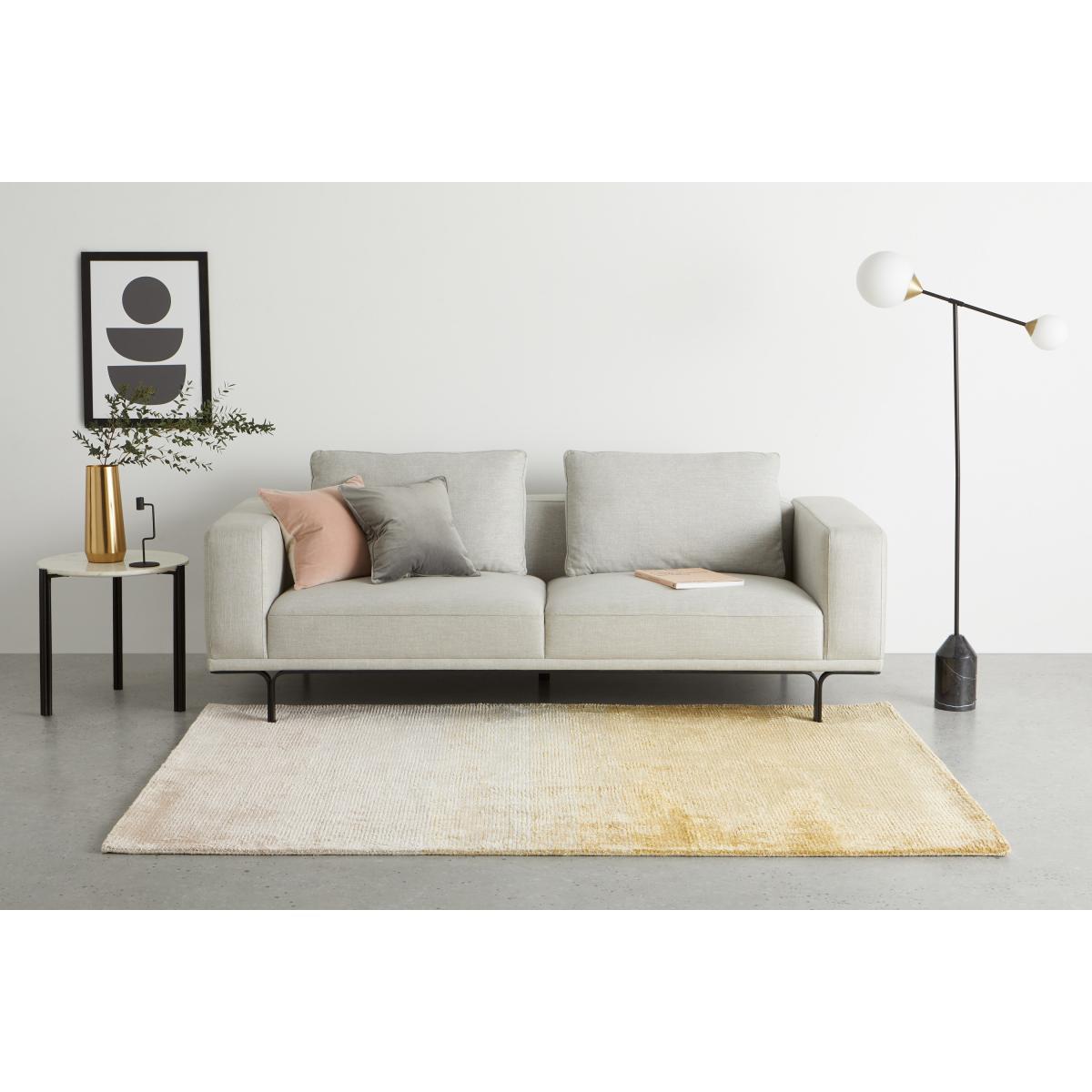 Tazim Graded Viscose Rug, Large 160 x 230cm, Pink & Yellow – image 3