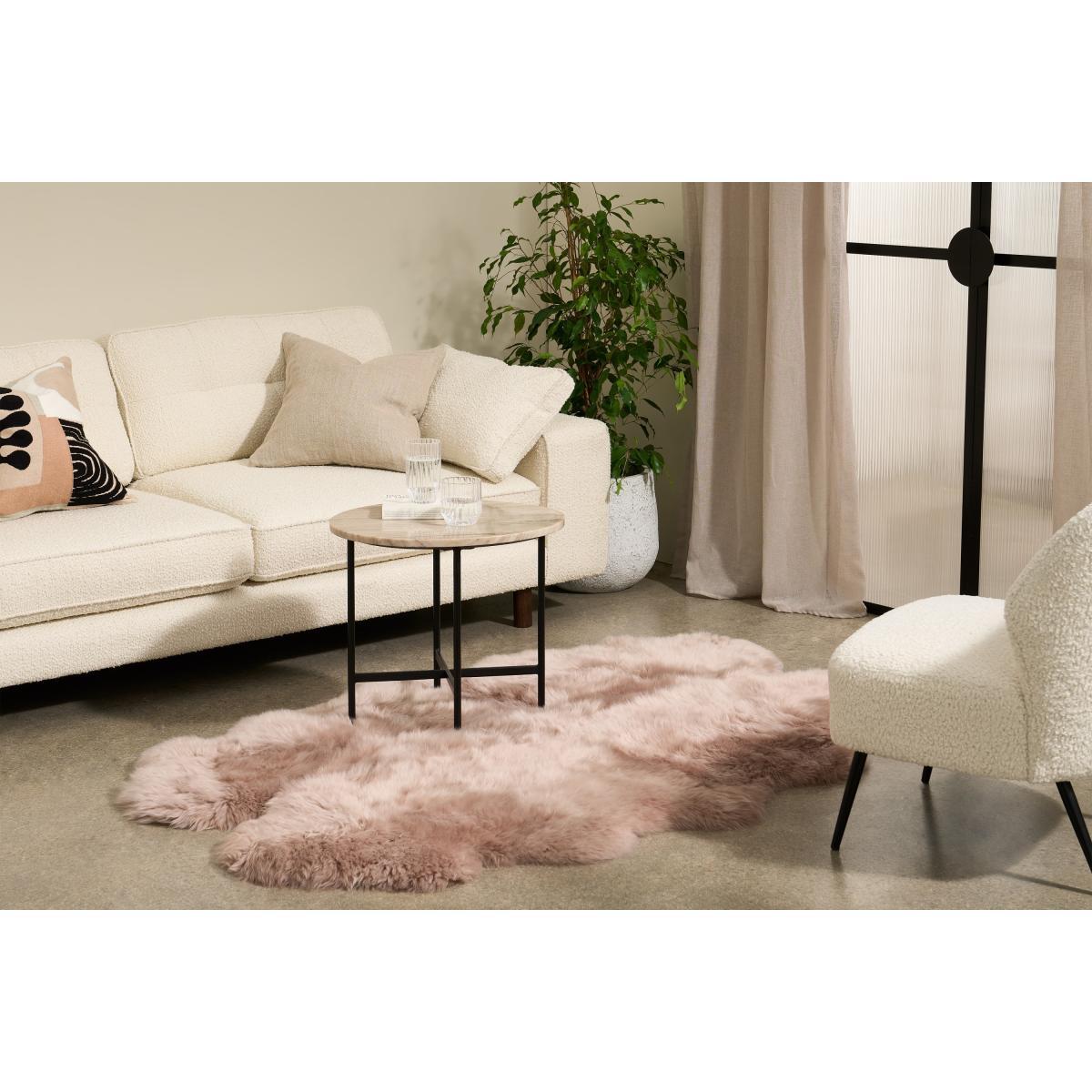 Helgar Quad 100% Sheepskin Rug, Large 105 x 170 cm, Sandstone – image 3