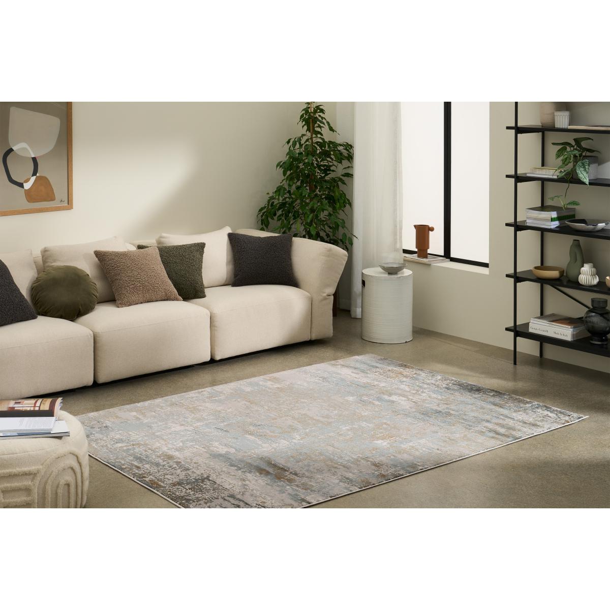 Epicoco Luxury Viscose Rug, Large 160 x 230 cm, Dark Blue & Green – image 3