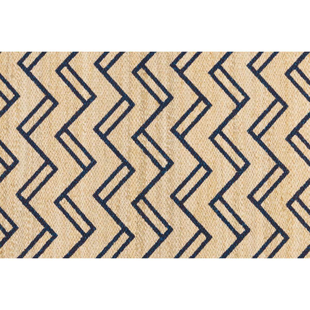 Elian Printed Jute Runner 66 x 250cm, Natural/Midnight Blue – image 6