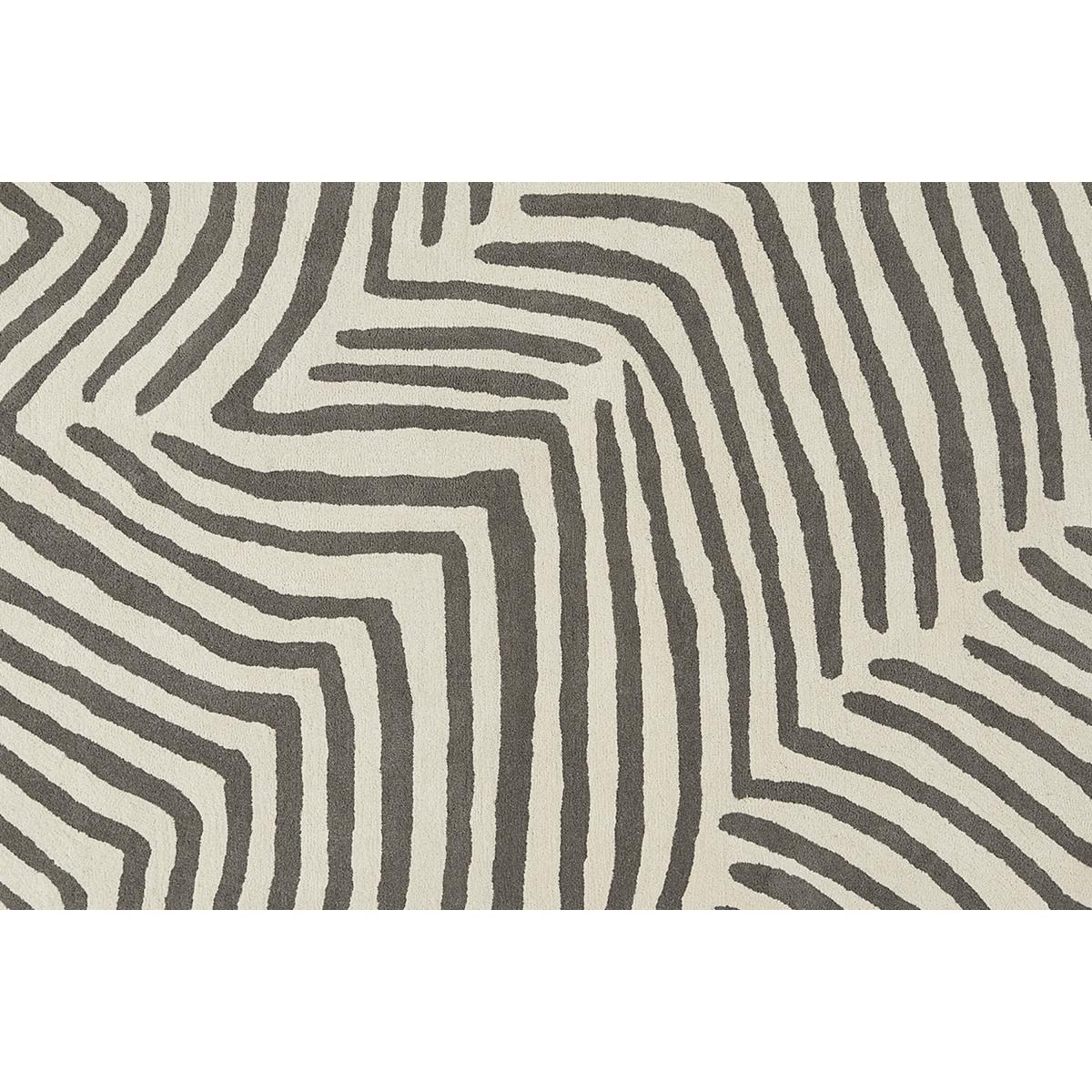 Larkin Handtufted Wool Rug, Large 160 x 230cm, Ecru & Warm Grey – image 6