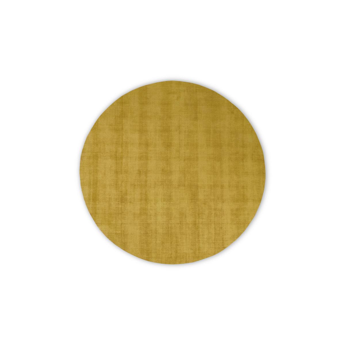 Jago Round Rug, Large 200cm diam, Antique Gold – image 2