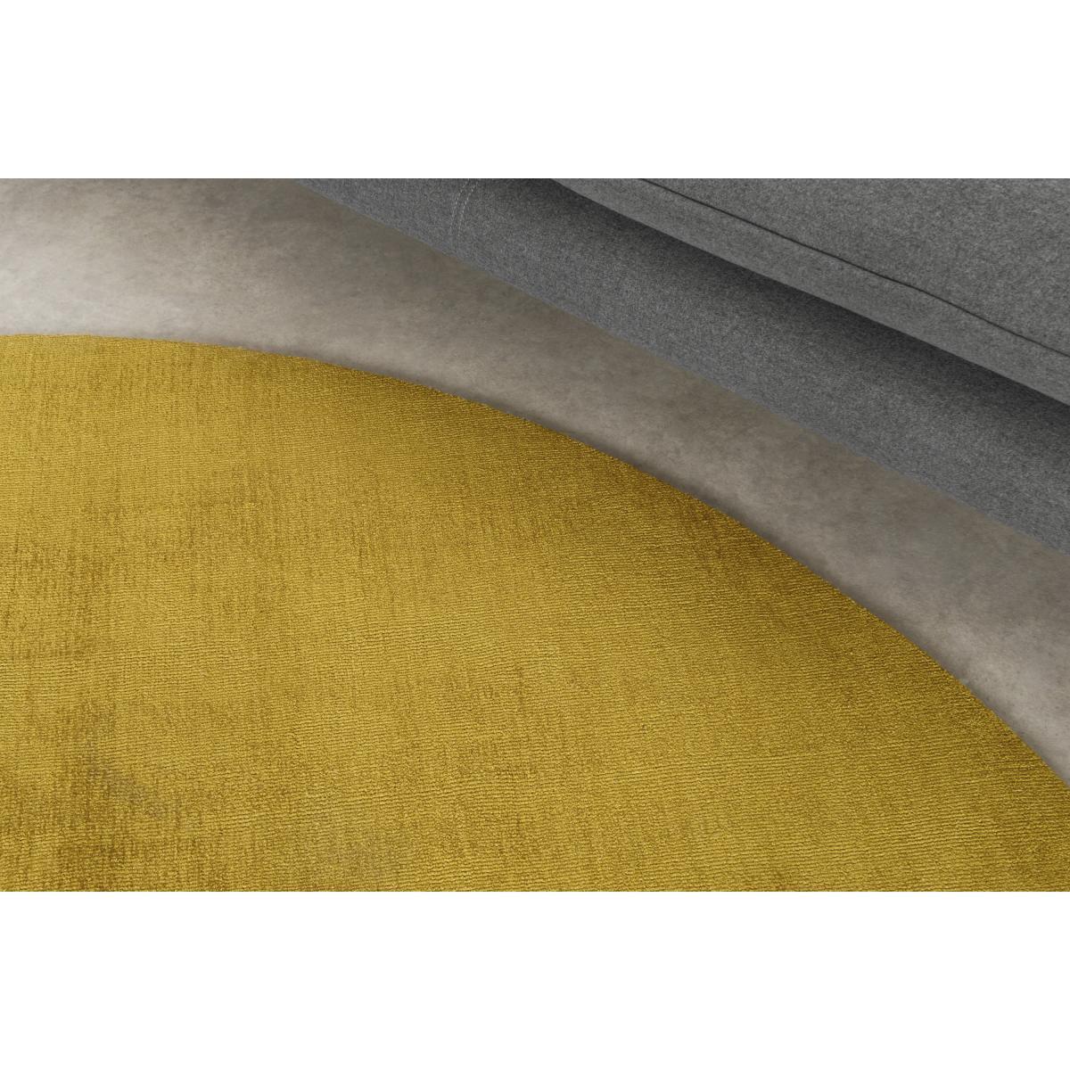 Jago Round Rug, Large 200cm diam, Antique Gold – image 5