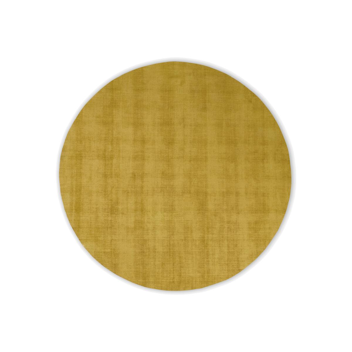 Jago Round Rug, Large 200cm diam, Antique Gold – image 1