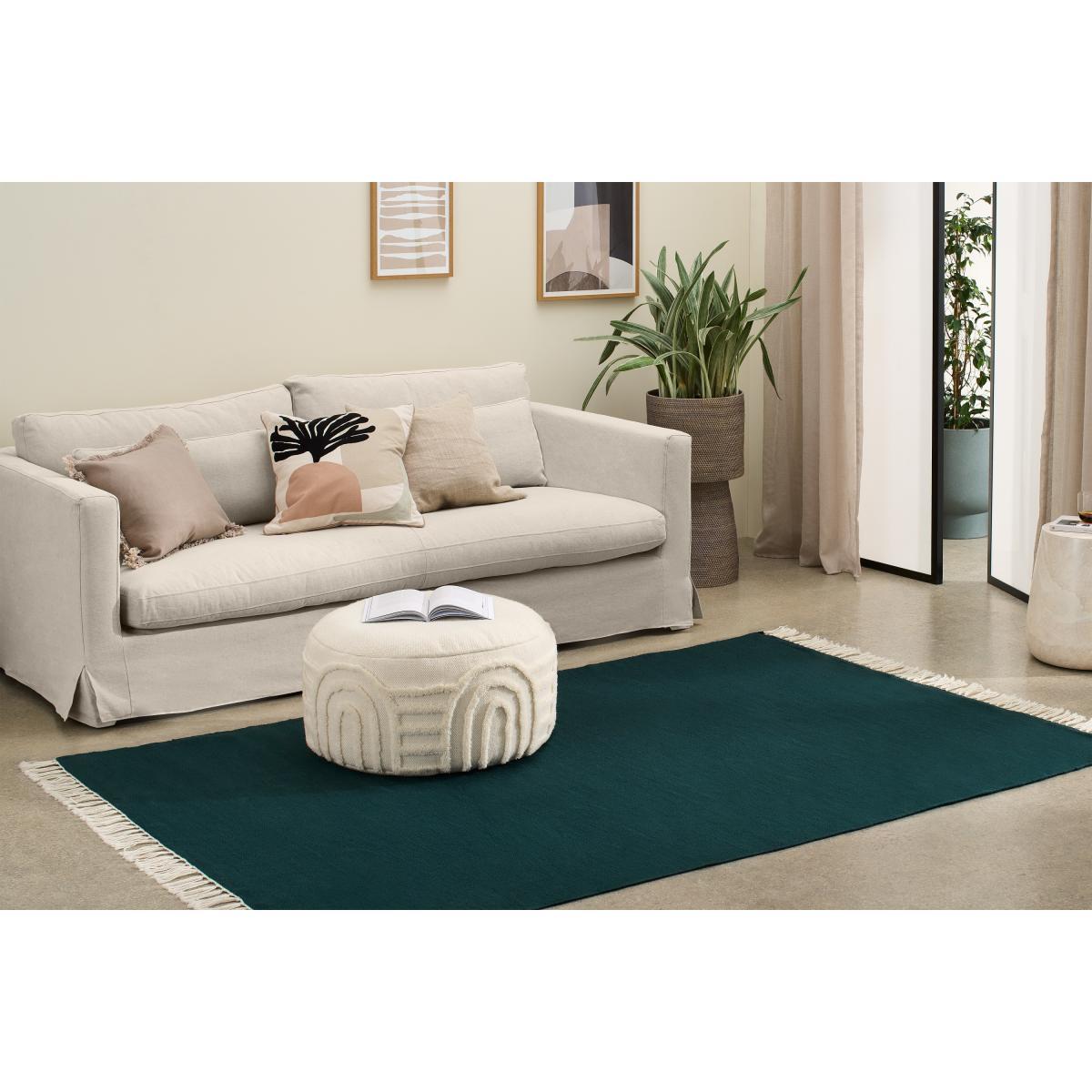 Ofrah Indoor/Outdoor Rug, Large 160 x 230cm, Peacock Green – image 3