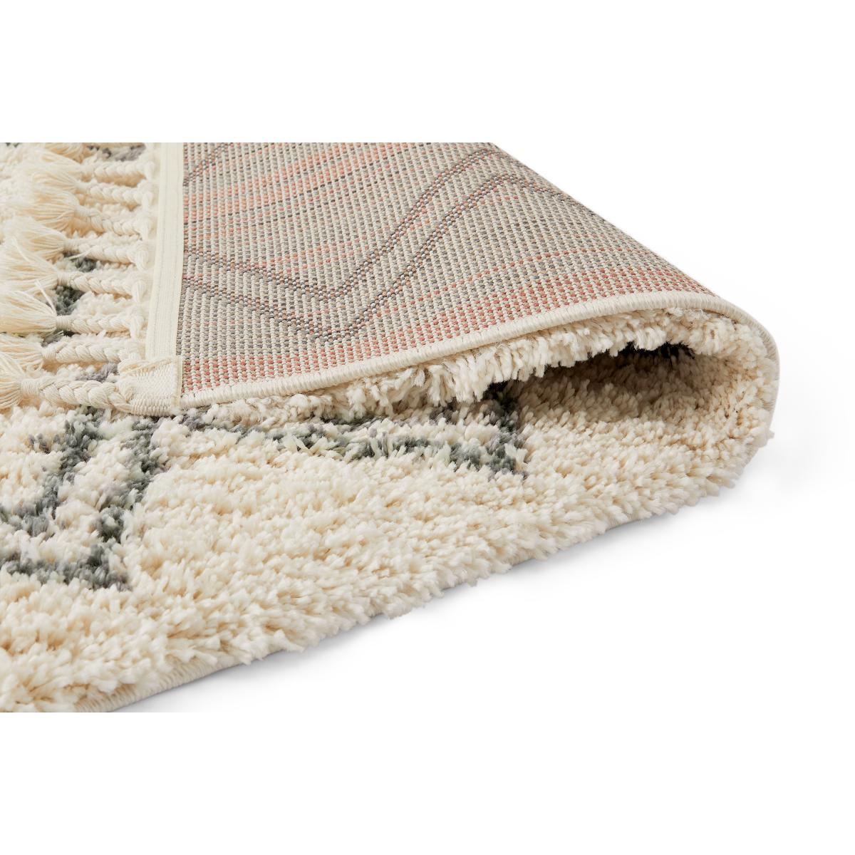 Caram Berber Style Runner, 80 x 200cm, Off White & Charcoal Grey – image 5