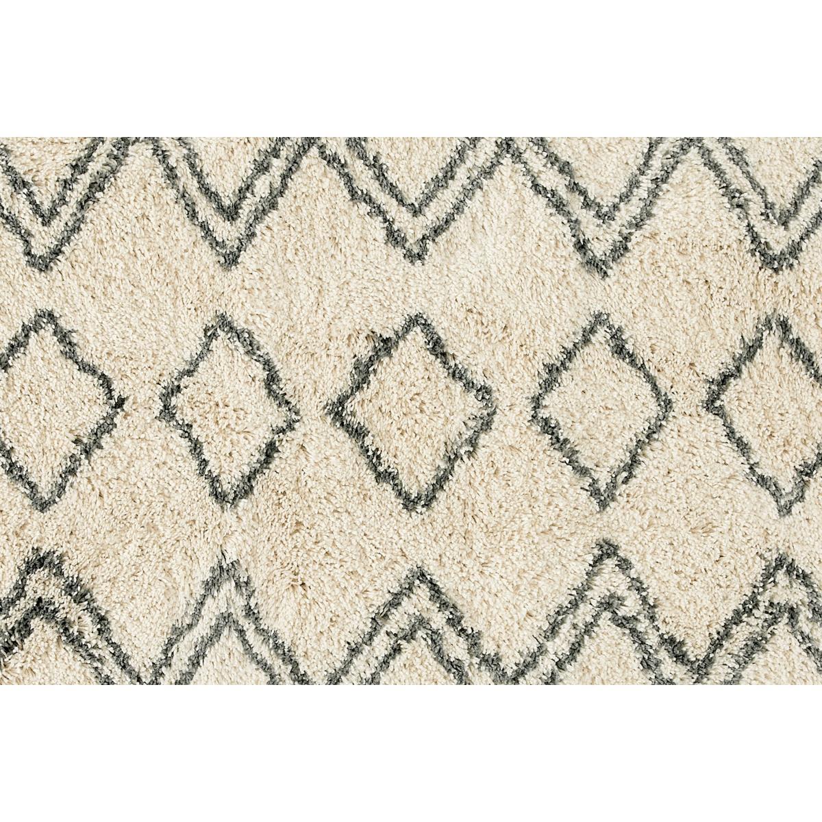 Caram Berber Style Runner, 80 x 200cm, Off White & Charcoal Grey – image 6