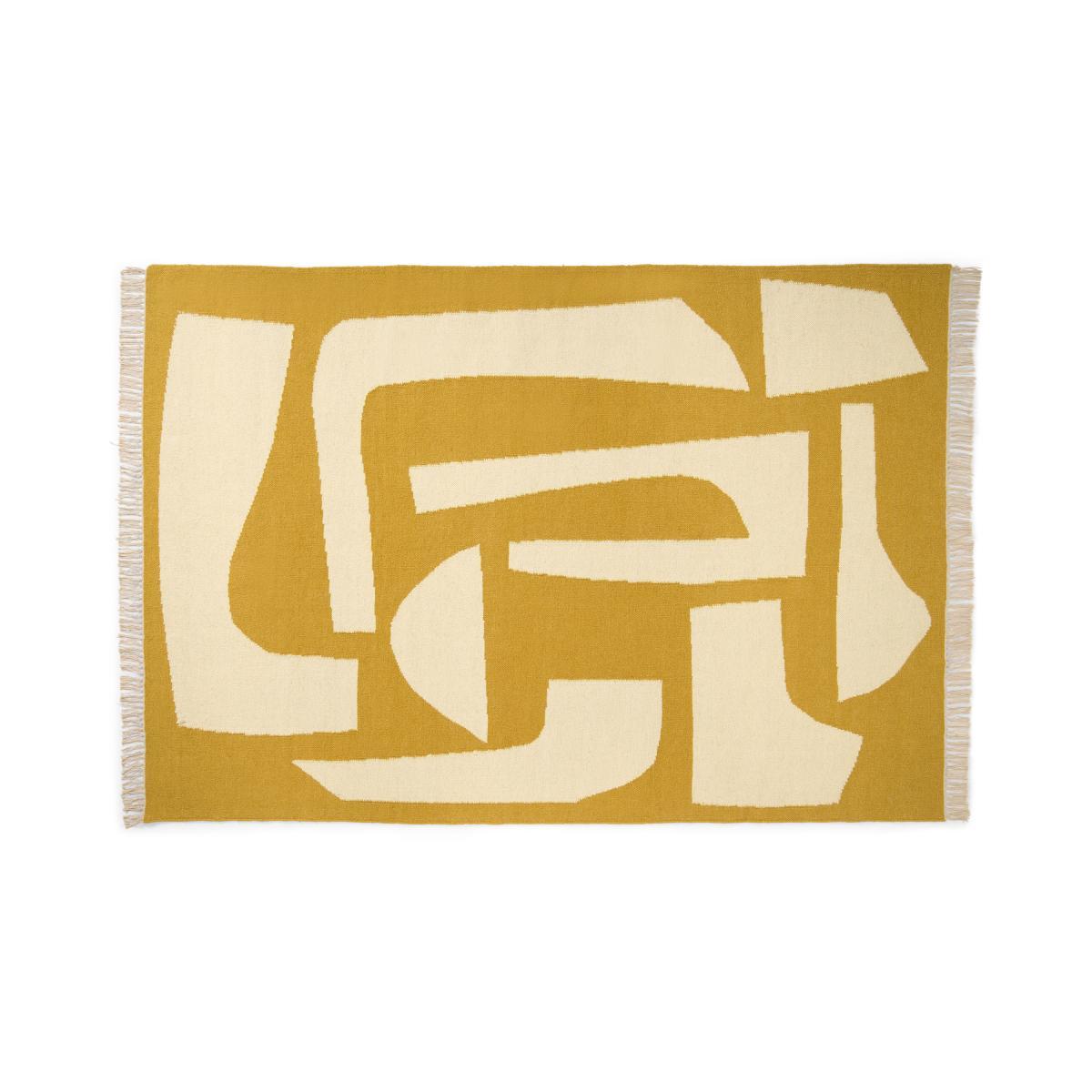 Lafant Wool Flatweave Rug, Large 160 x 230cm, Tan – image 2