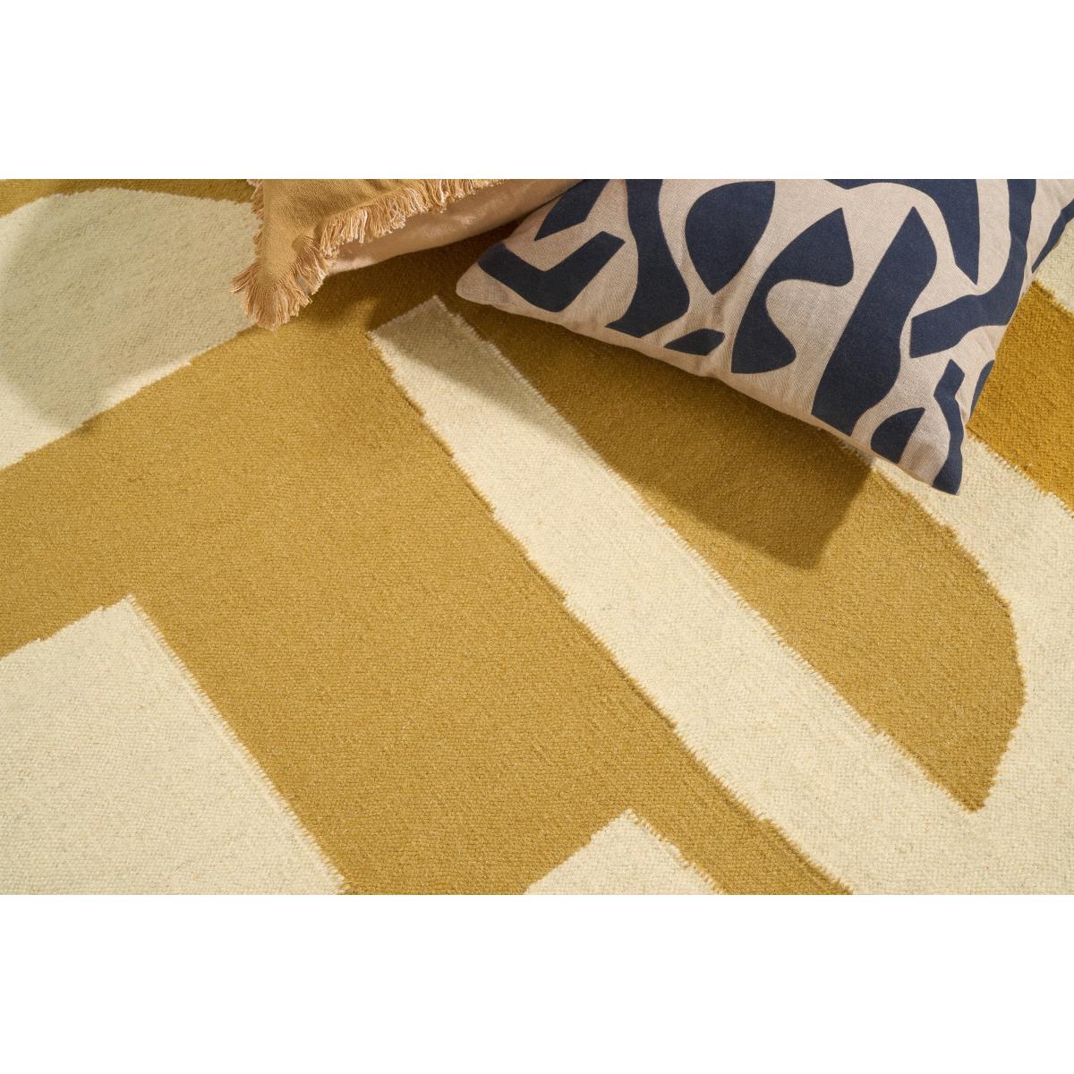 Lafant Wool Flatweave Rug, Large 160 x 230cm, Tan – image 4