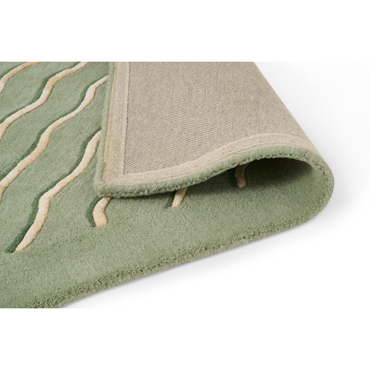 Poodle & Blonde Bellisima Tufted Wool & Viscose Rug, Large 160 x 230 cm, Sage Green – image 5