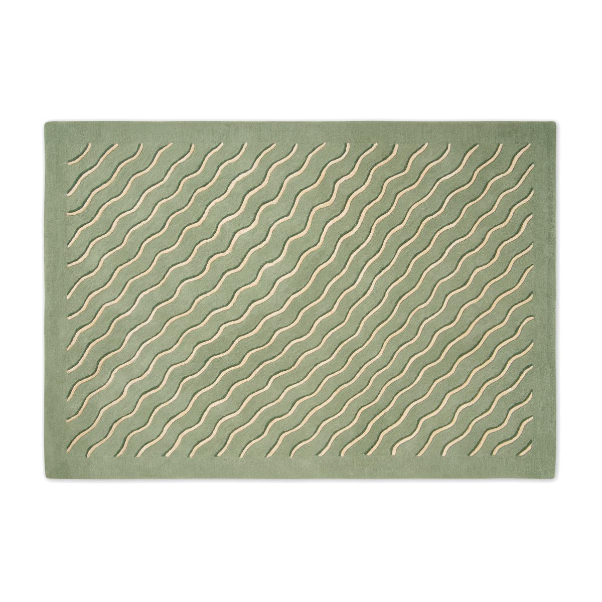 Poodle & Blonde Bellisima Tufted Wool & Viscose Rug, Large 160 x 230 cm, Sage Green – image 1