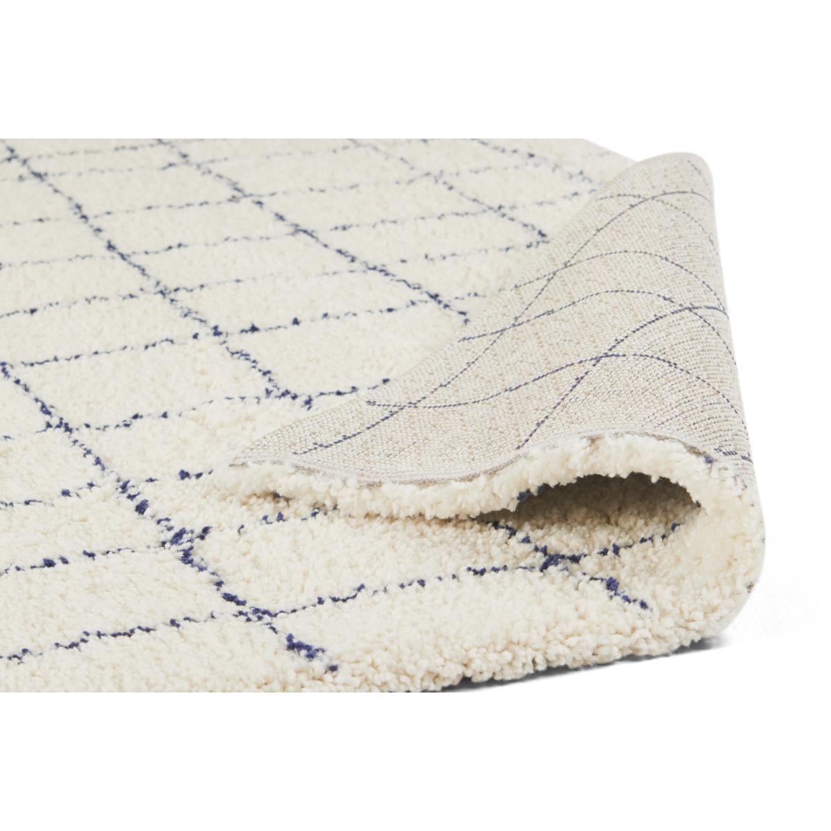 Gunter Pile Rug, Extra Large 200 x 290cm, Ecru & Midnight Blue – image 5