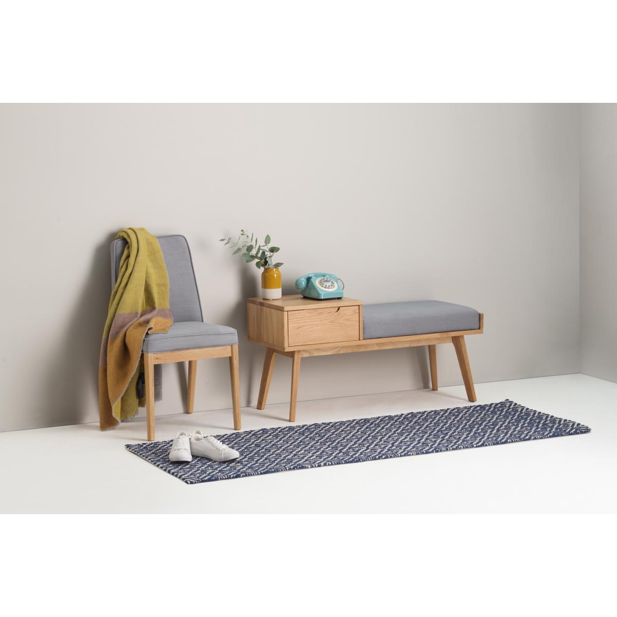 Mira Flatweave Runner 66 x 200 cm, Navy – image 3